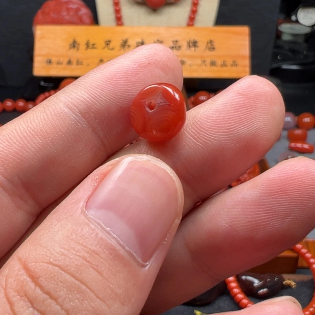 南红玛瑙未镶嵌茶花岭老南红