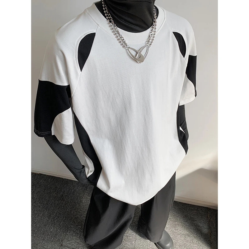 美式高街瞬息篮球风t恤男款夏季复古痞帅运动短袖小众设计感半袖