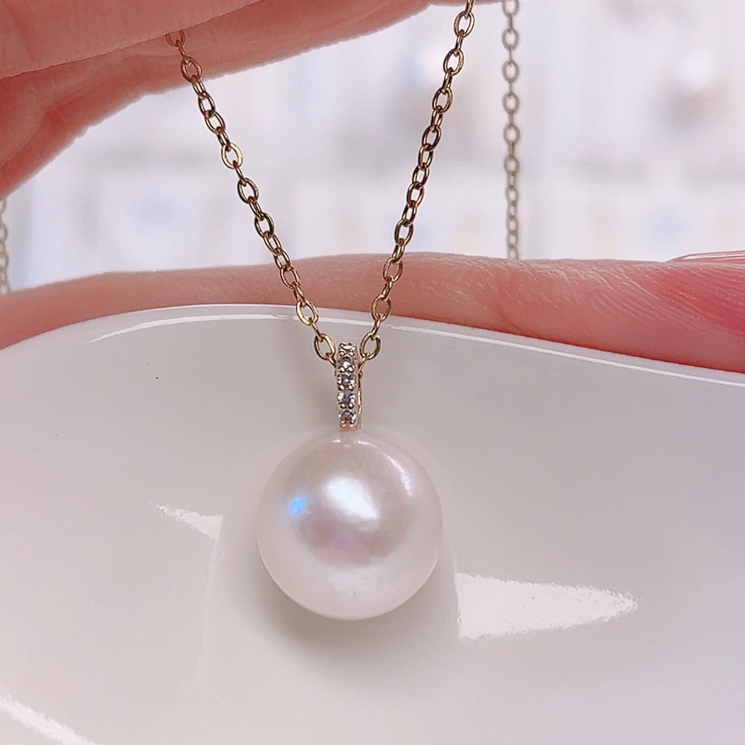 未镶嵌淡水珍珠吊坠(赠链)