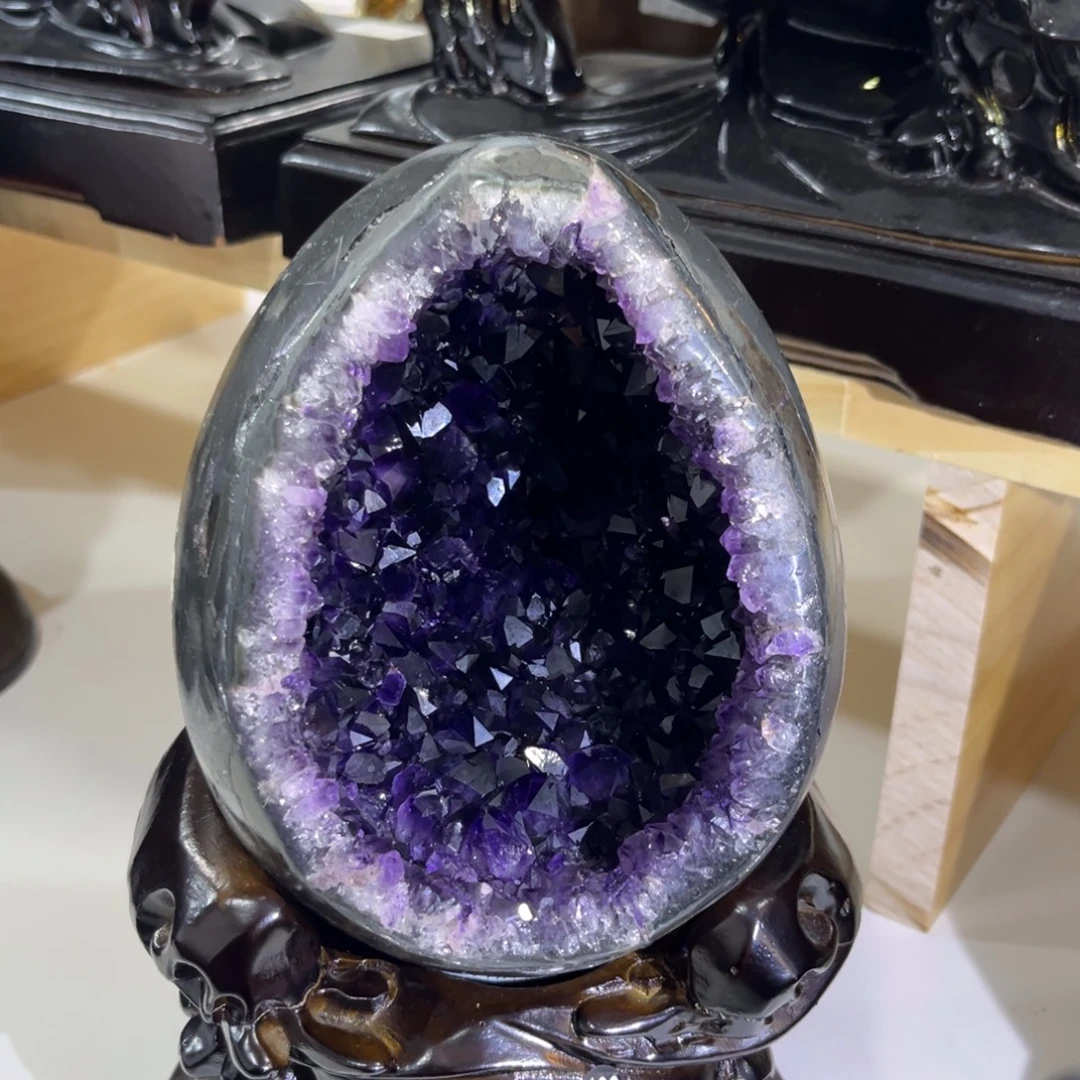 紫晶摆件未镶嵌水晶