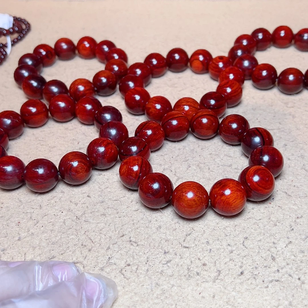 小叶紫檀手串/手链2.0琴料高油密大黑线一档孤品