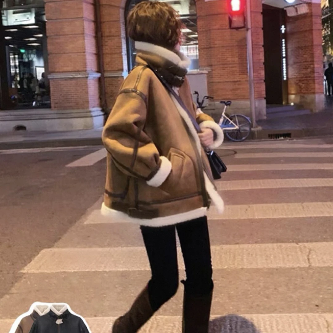 羊羔绒保暖短外套（以直播间为准）