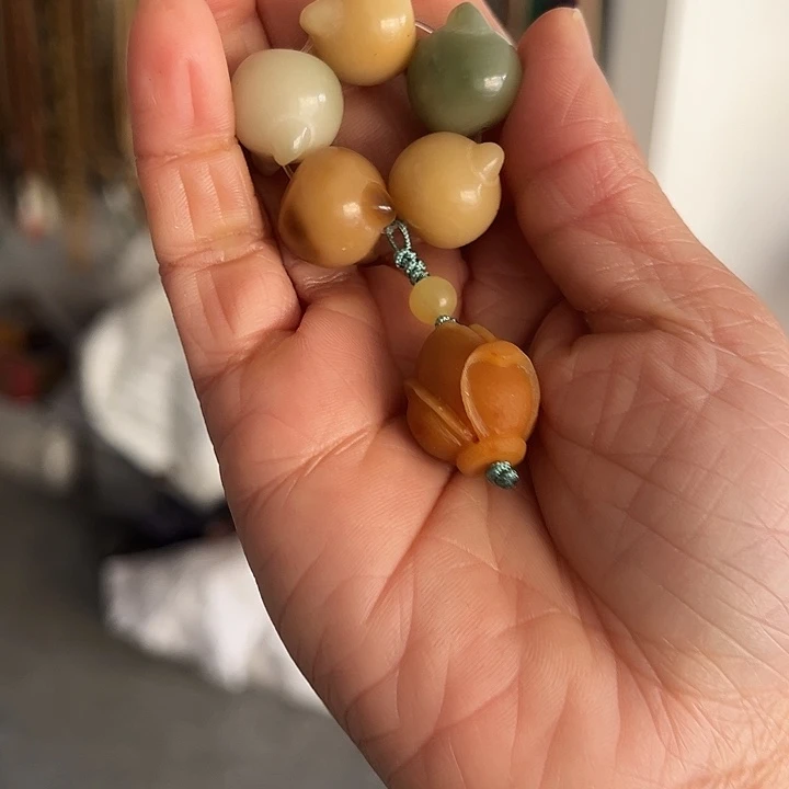 吊坠白玉菩提猫头