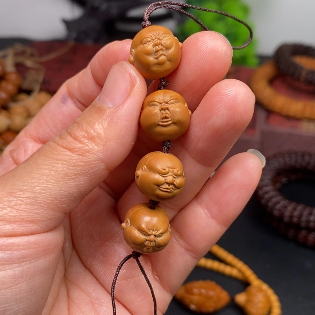 尐***白猴头核桃吊坠橄榄猴头