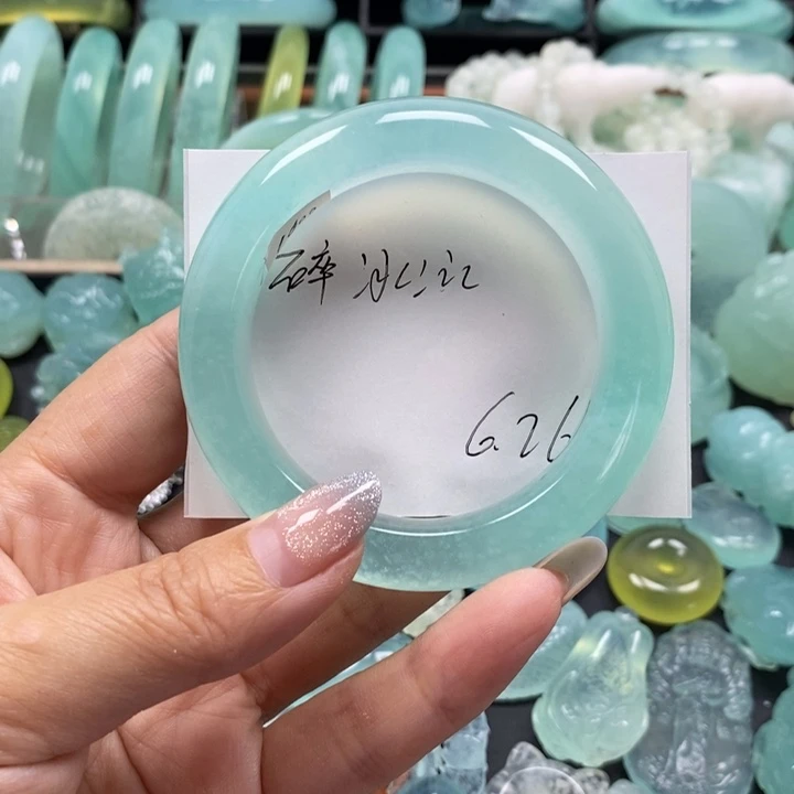 蛇纹石玉未镶嵌手镯碎**Ꮤ