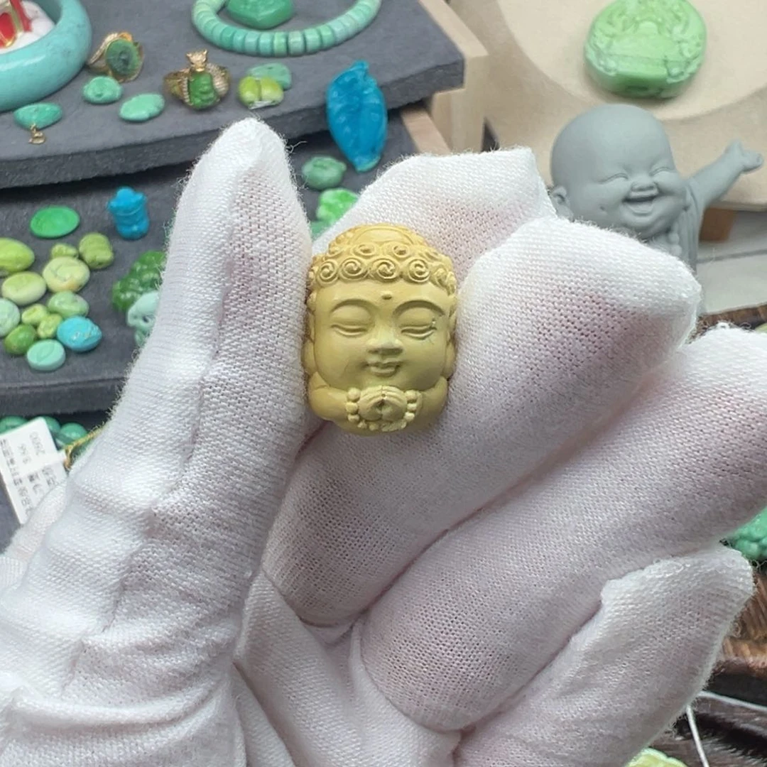 绿松石菜籽黄绿松石未镶嵌