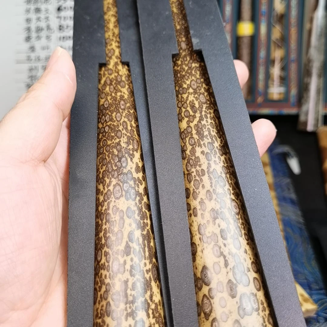 扇子螺纹花梅鹿扇子料