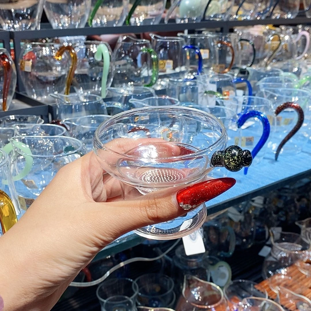 水晶玻璃吸管款，