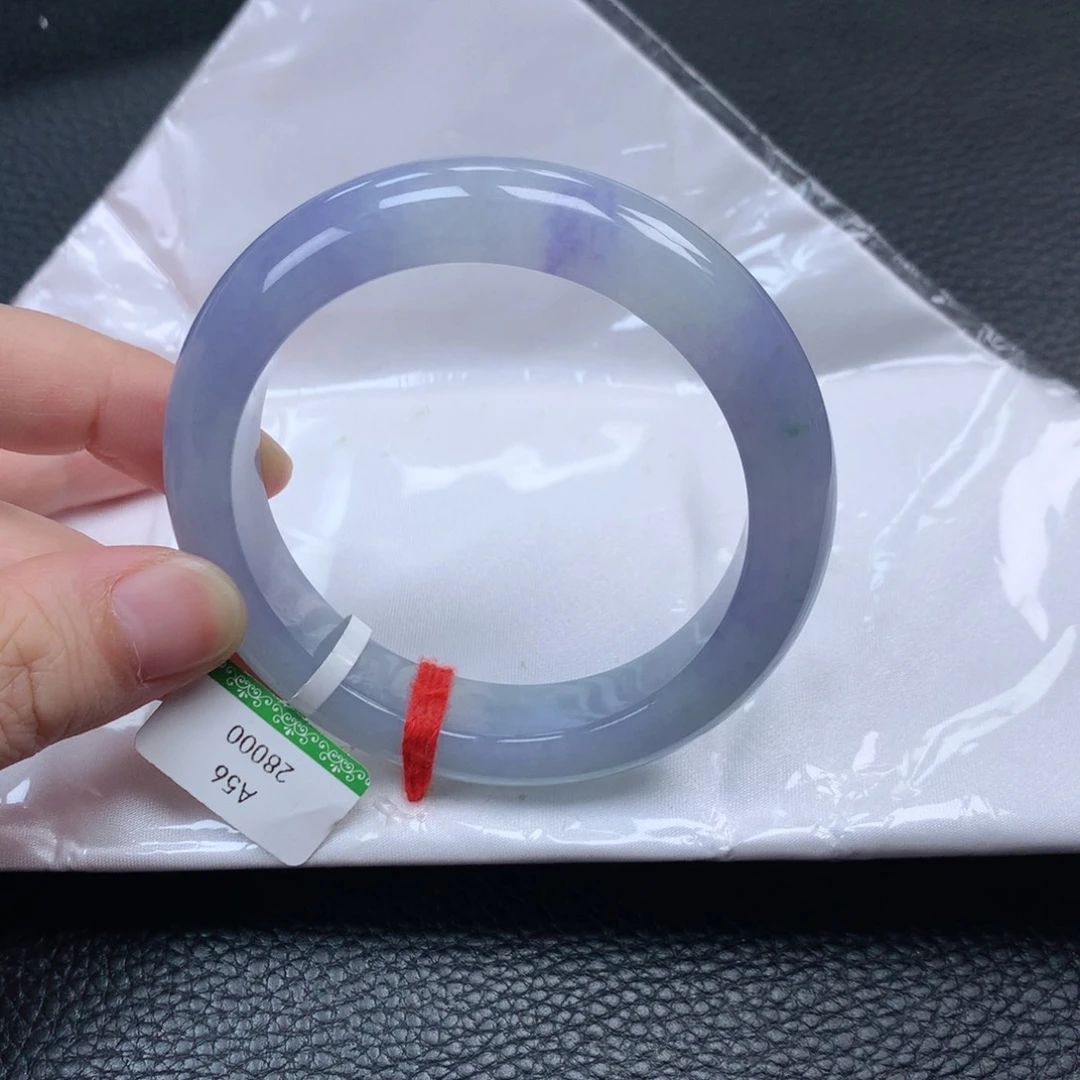 翡翠手镯未镶嵌缅甸天然翡翠手镯56圈口