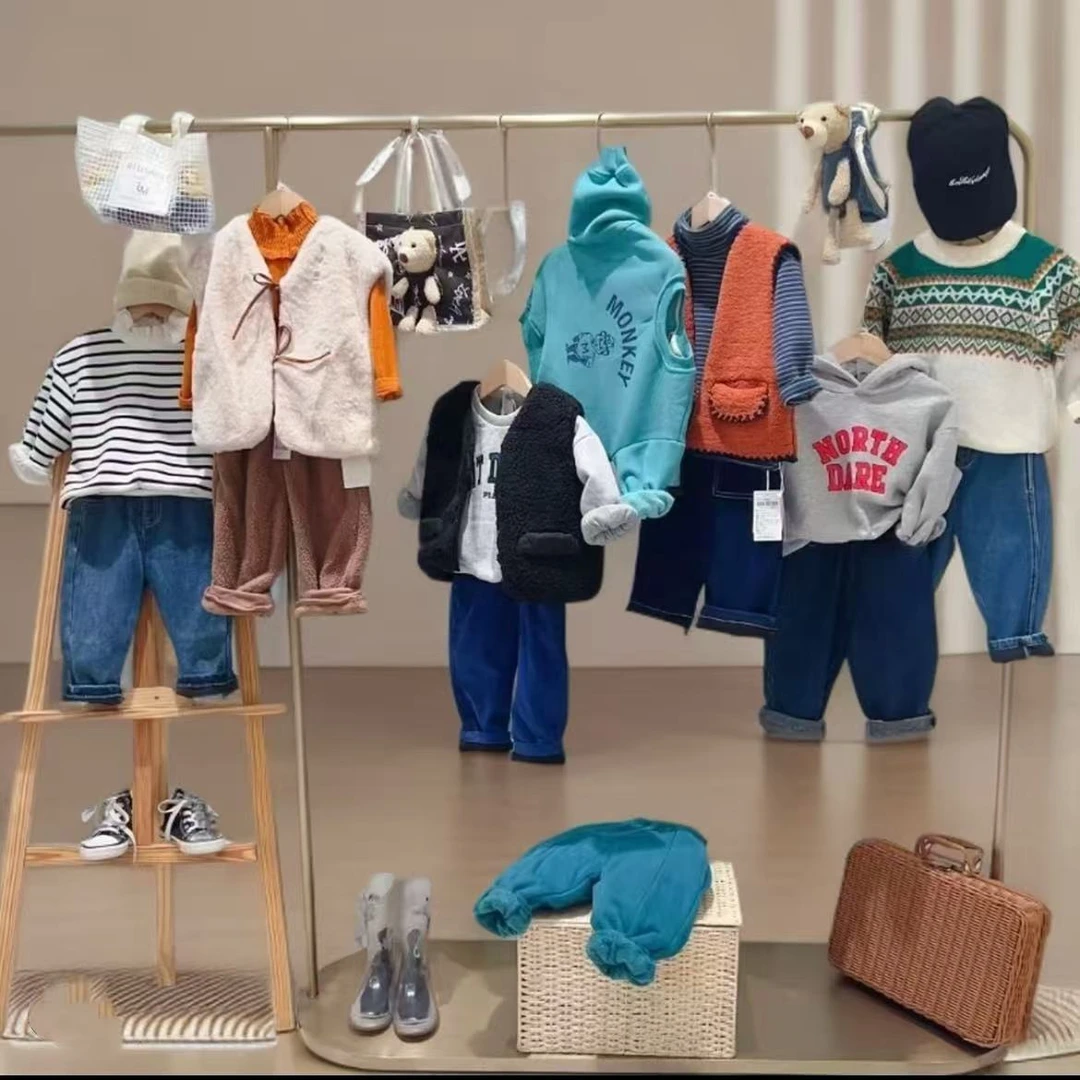 A5766#CYX-MD-3299551163童装YY外套（米色 黑色）