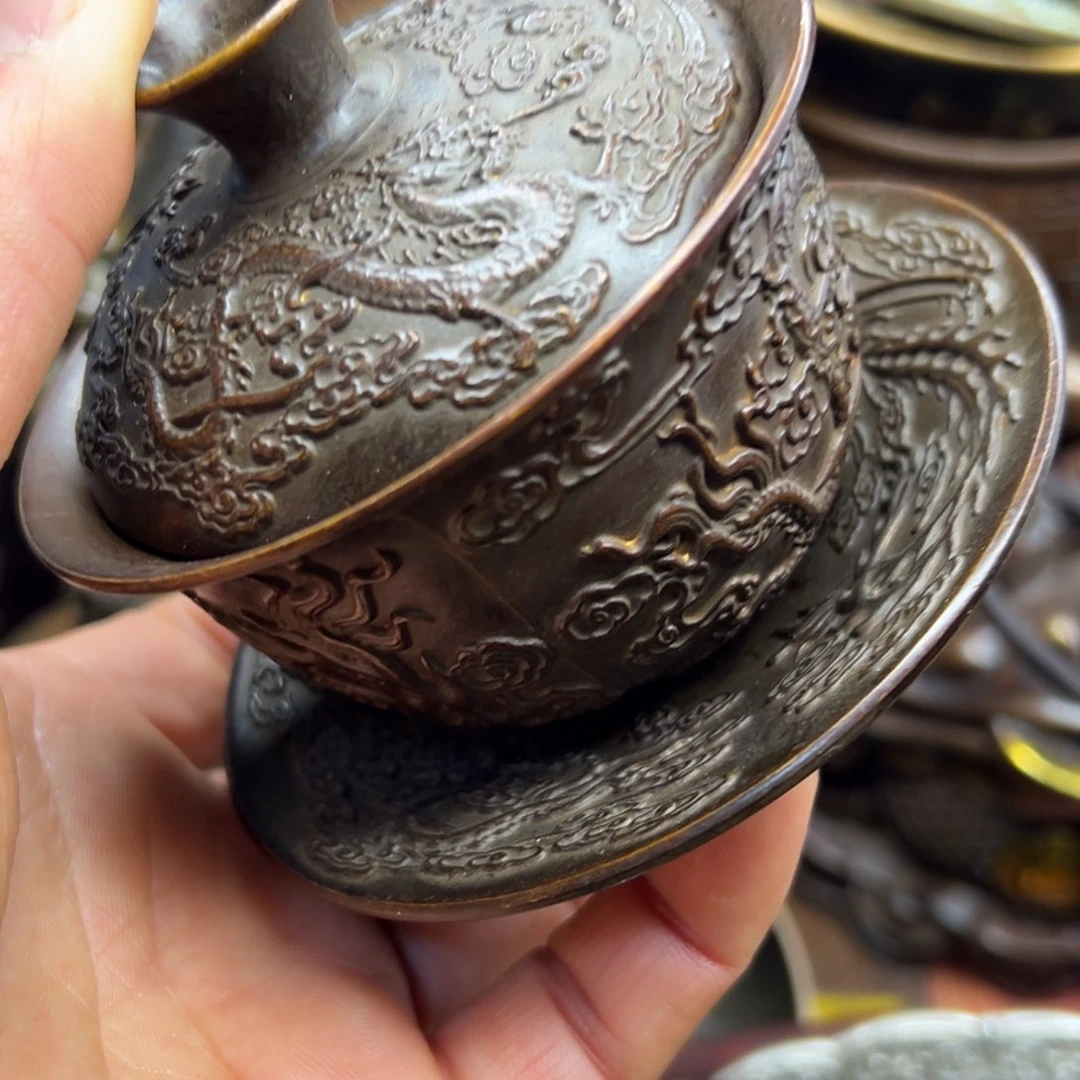 铜摆件欢迎欢迎你