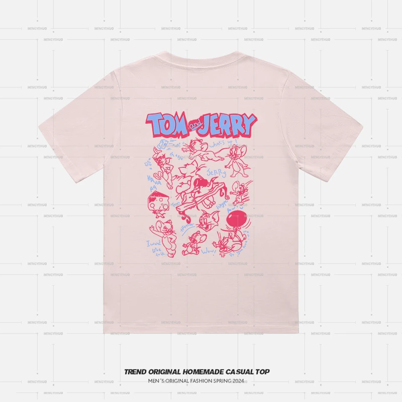 【现货发】汤姆.家族-限定230g精梳棉男女同款短袖t恤女短袖夏季