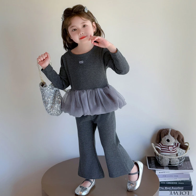 女童套装秋装2025新款时髦小童装儿童卫衣裤子春秋季洋气宝宝衣服