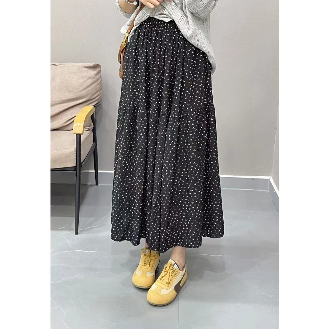 韩版碎花半身裙