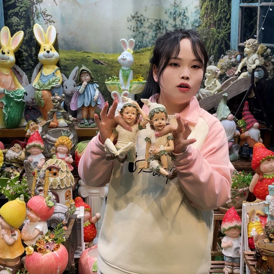 摆件花园摆件红红火火