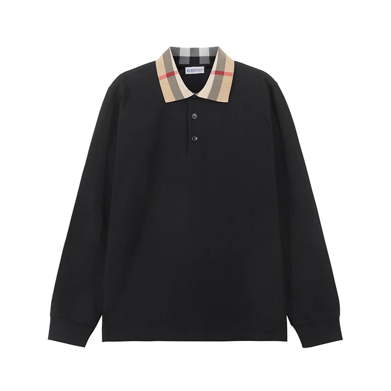 Burberry巴宝莉 男士修身版长袖POLO衫 80988121