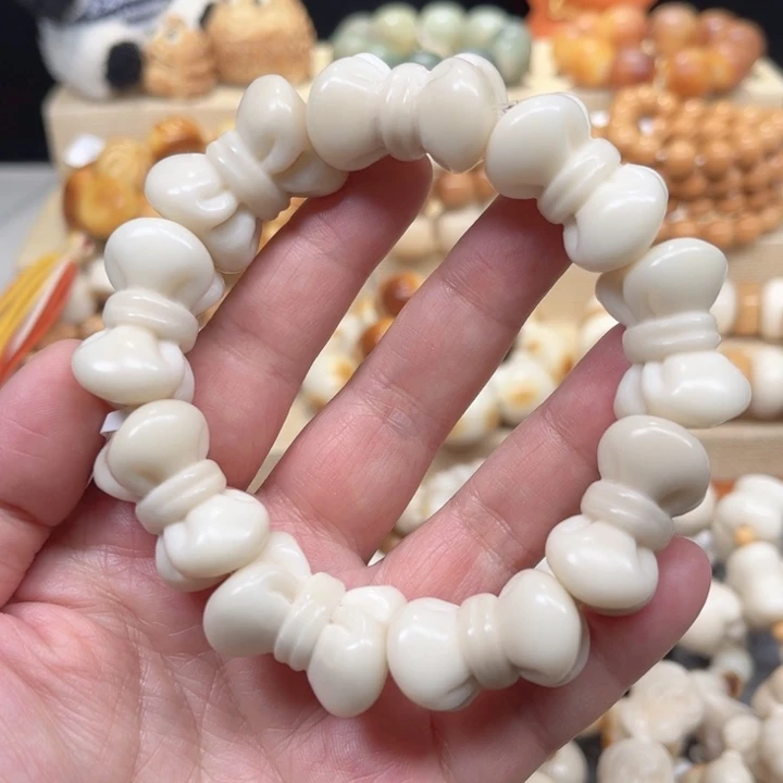 菩提根/象牙果手串2-12-13 超大尺寸蝴蝶结微瑕