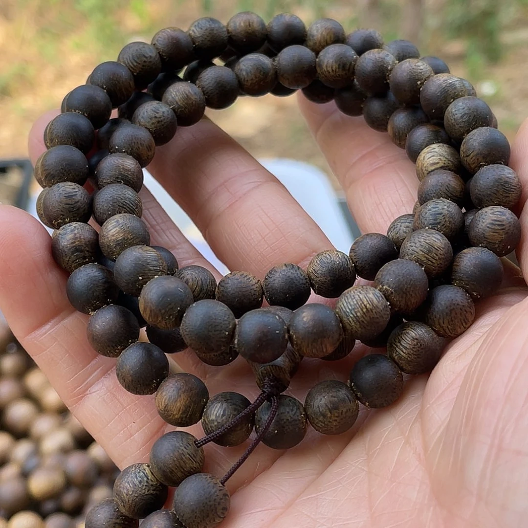 沉香手串99沉8mm多圈36克