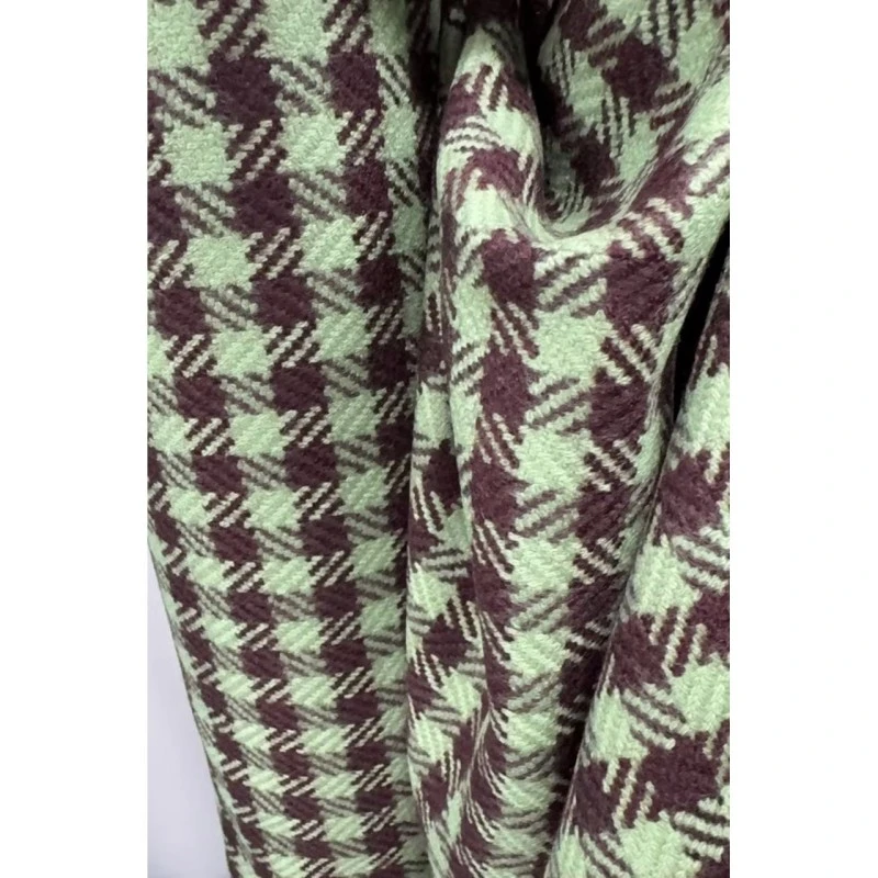 G&CC羊毛面料咖啡吕哥夹克外套面料 幅宽148厘米 600G/M