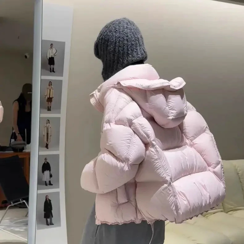 95白鸭绒羽绒服女2025冬新款初冬季独特超好看韩系短款冬天25-7