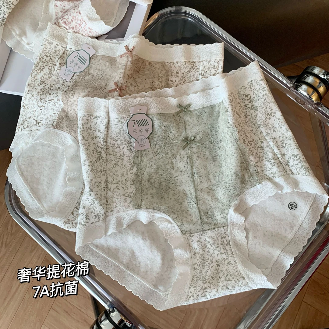 高棉大码提花高腰碎花提臀7A抗菌加长红内裤舒适女款爆款2025新款