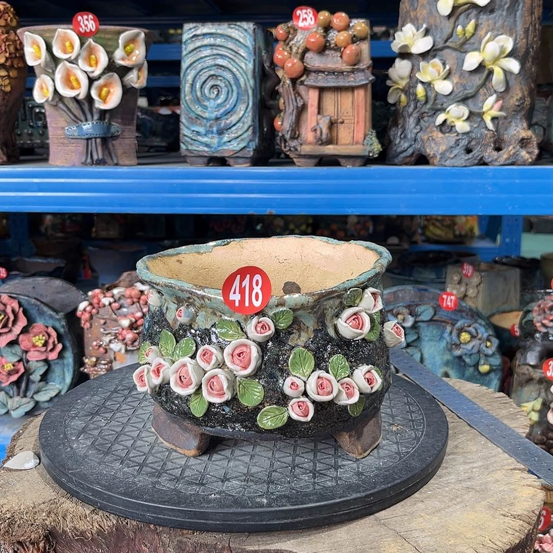 418 号陶然花器手工花盆