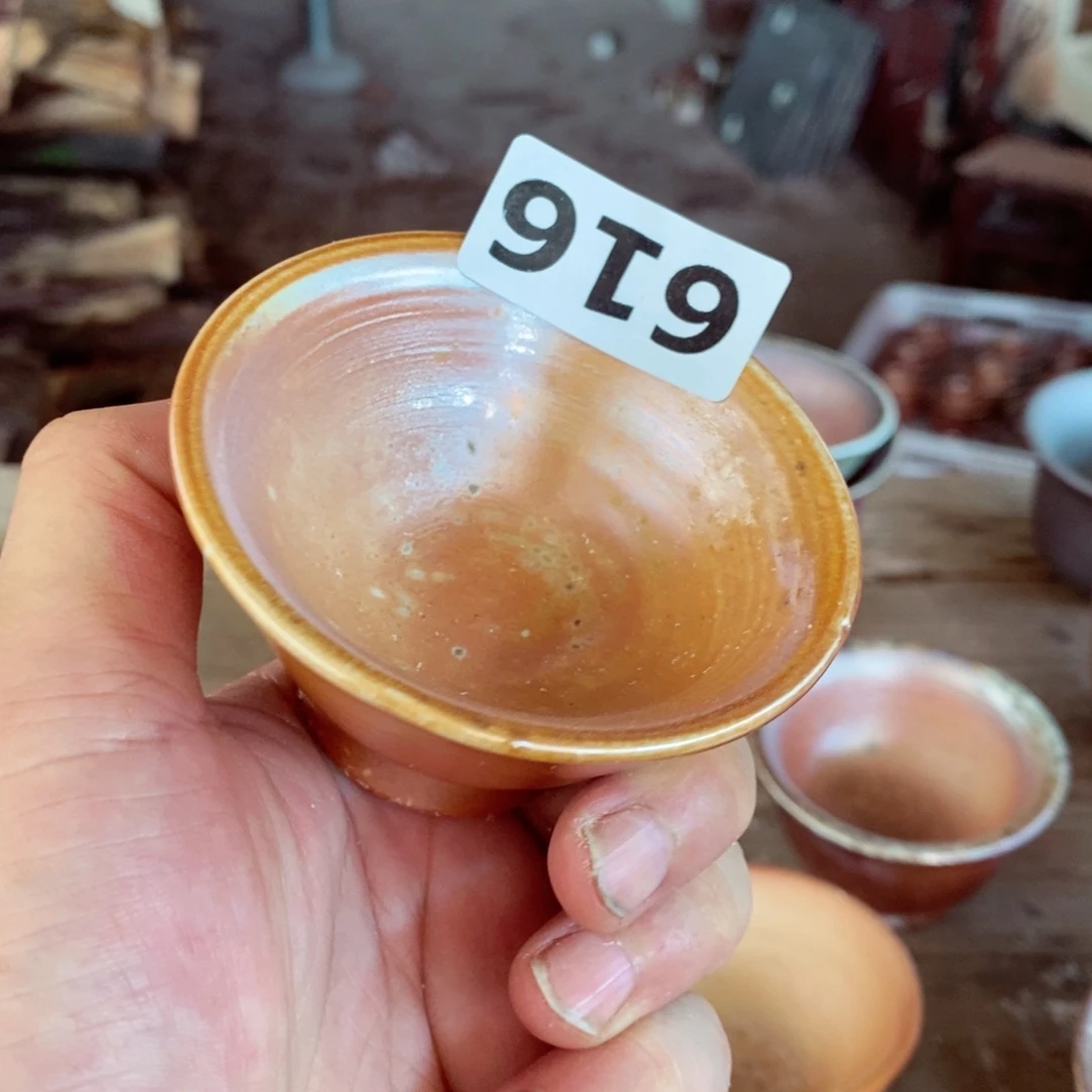 柴烧茶具陶瓷杯子