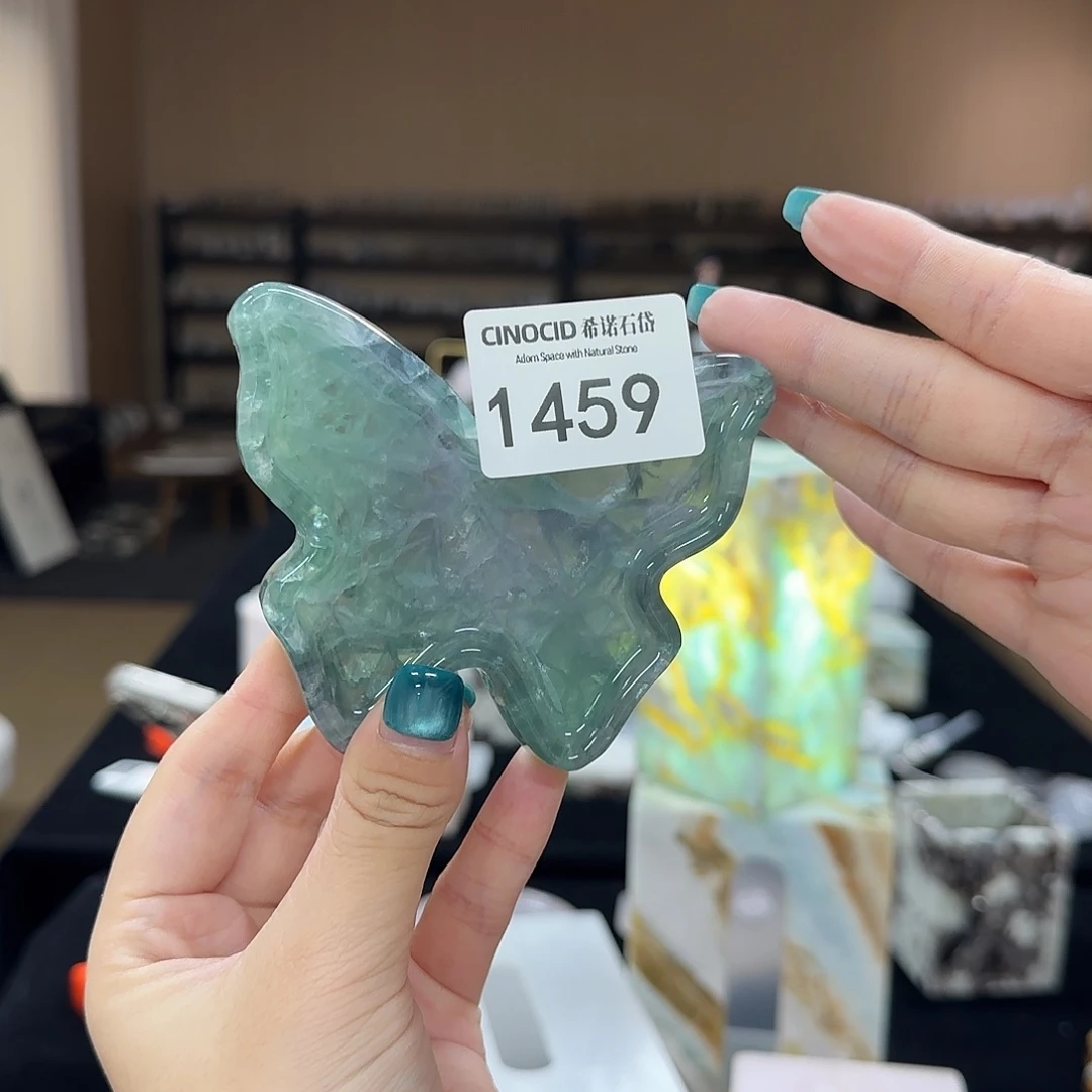 1459绿水晶小蝴蝶