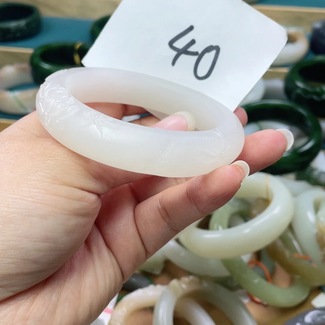 未镶嵌手镯和田玉圈口55