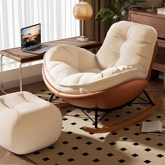 企鹅摇椅懒人蛋壳沙发躺椅客厅蜗牛阳台单人家用休闲卧室摇摇