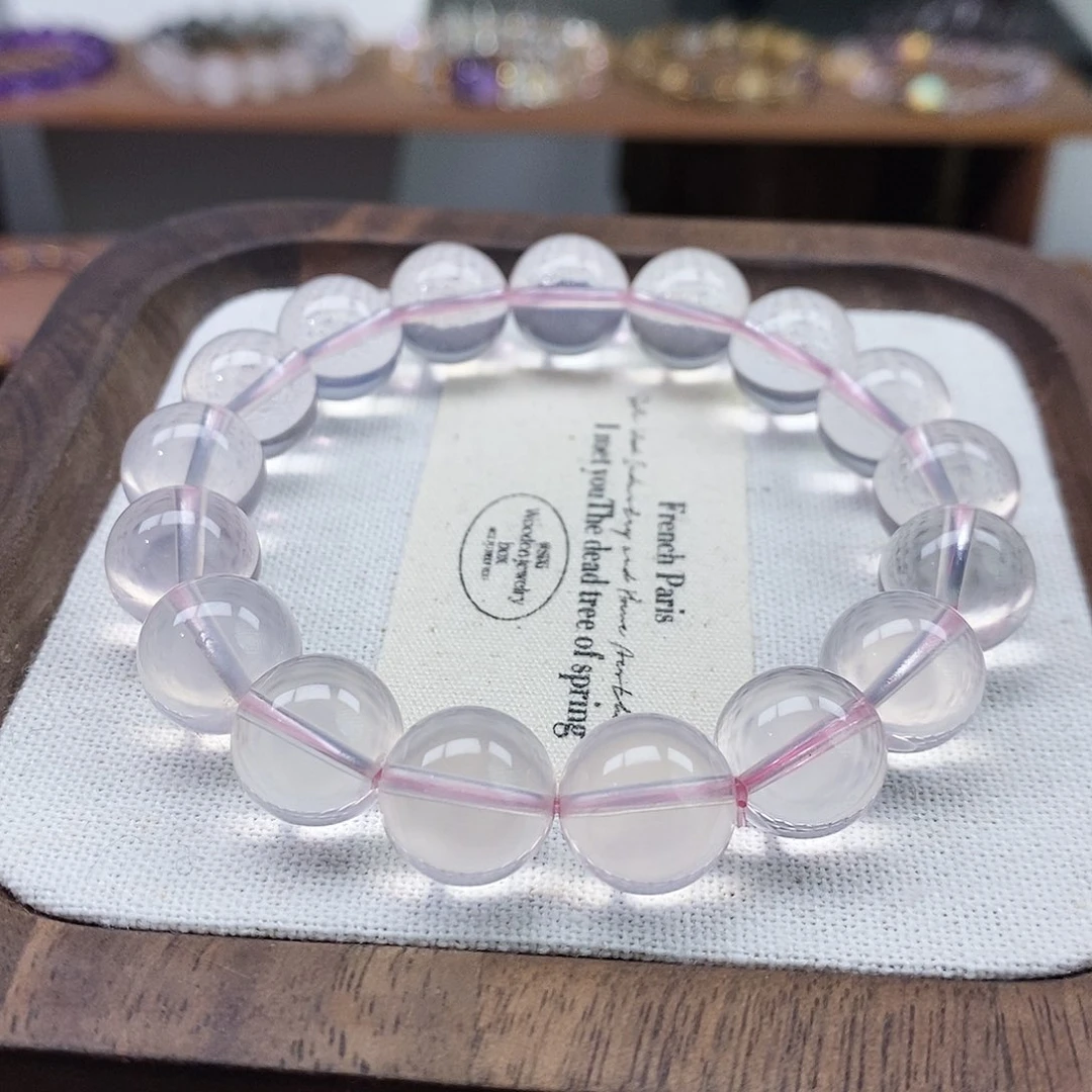 未镶嵌水晶手链粉水晶12m+多样性发一