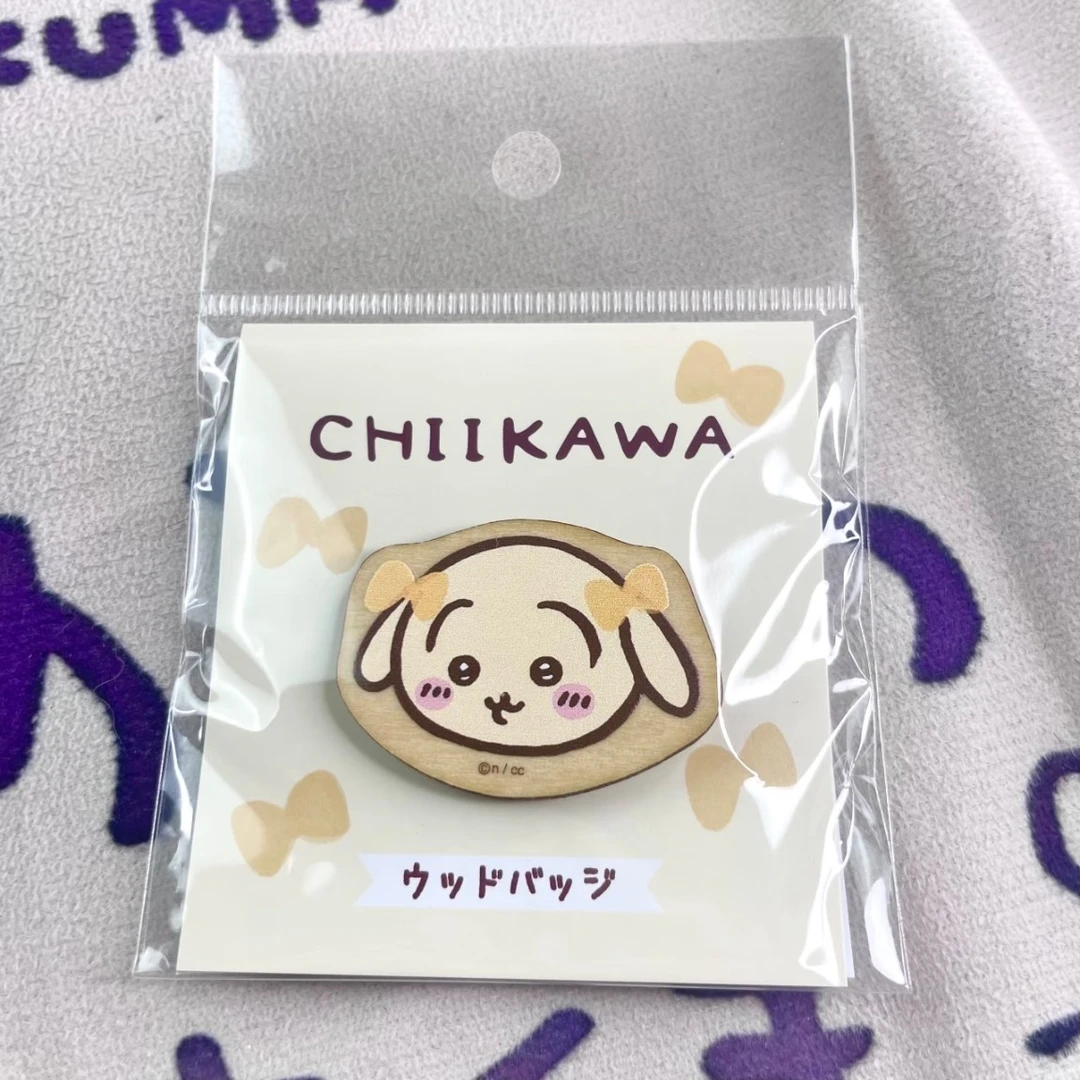 合金木质胸针 chiikawa木制胸针正版现货