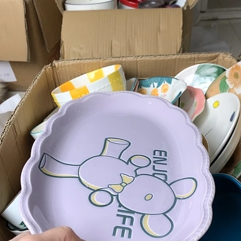 盘陶瓷制品满25拼单发货默认微瑕