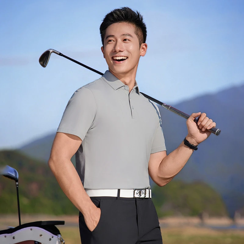 零触感运动棉 速干polo衫男短袖夏季新款冰丝商务休闲翻领t恤男士