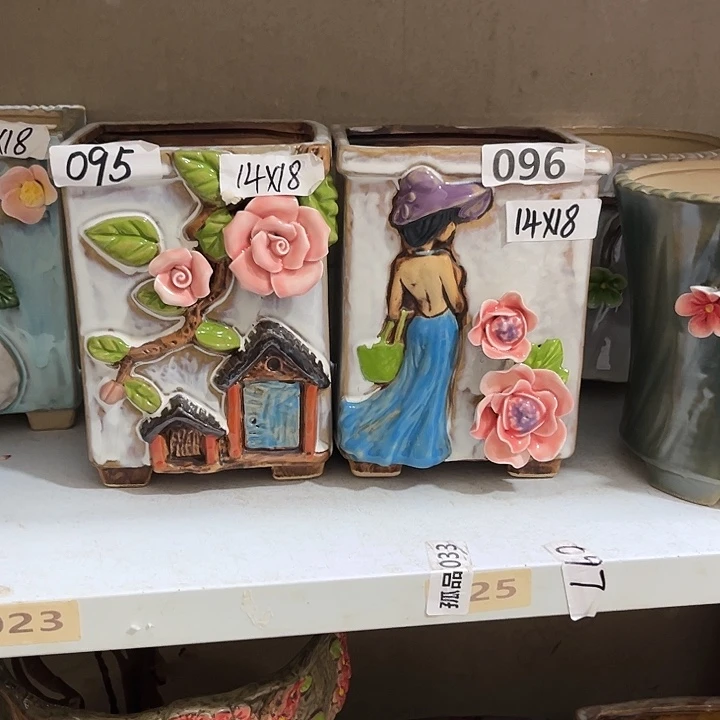 粗陶材质多肉花盆