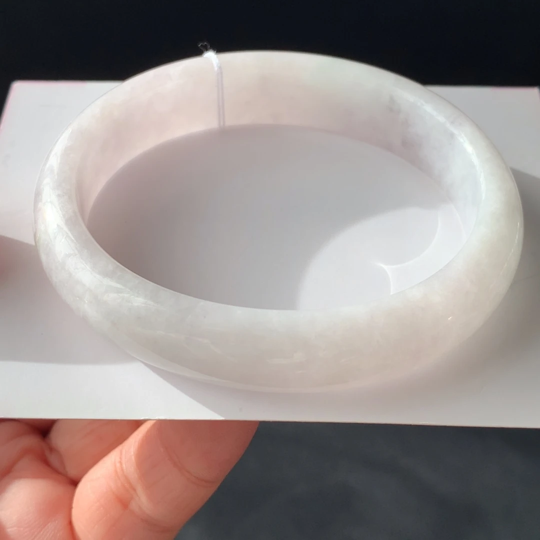 翡翠未镶嵌手镯5号57-49.5-13-7.2贵妃有裂