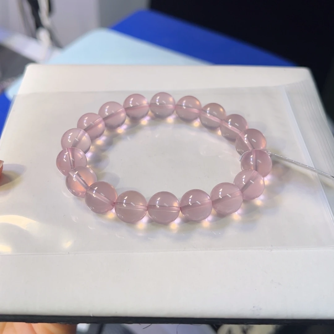 水晶未镶嵌手链11m高阶净体老矿粉马粉