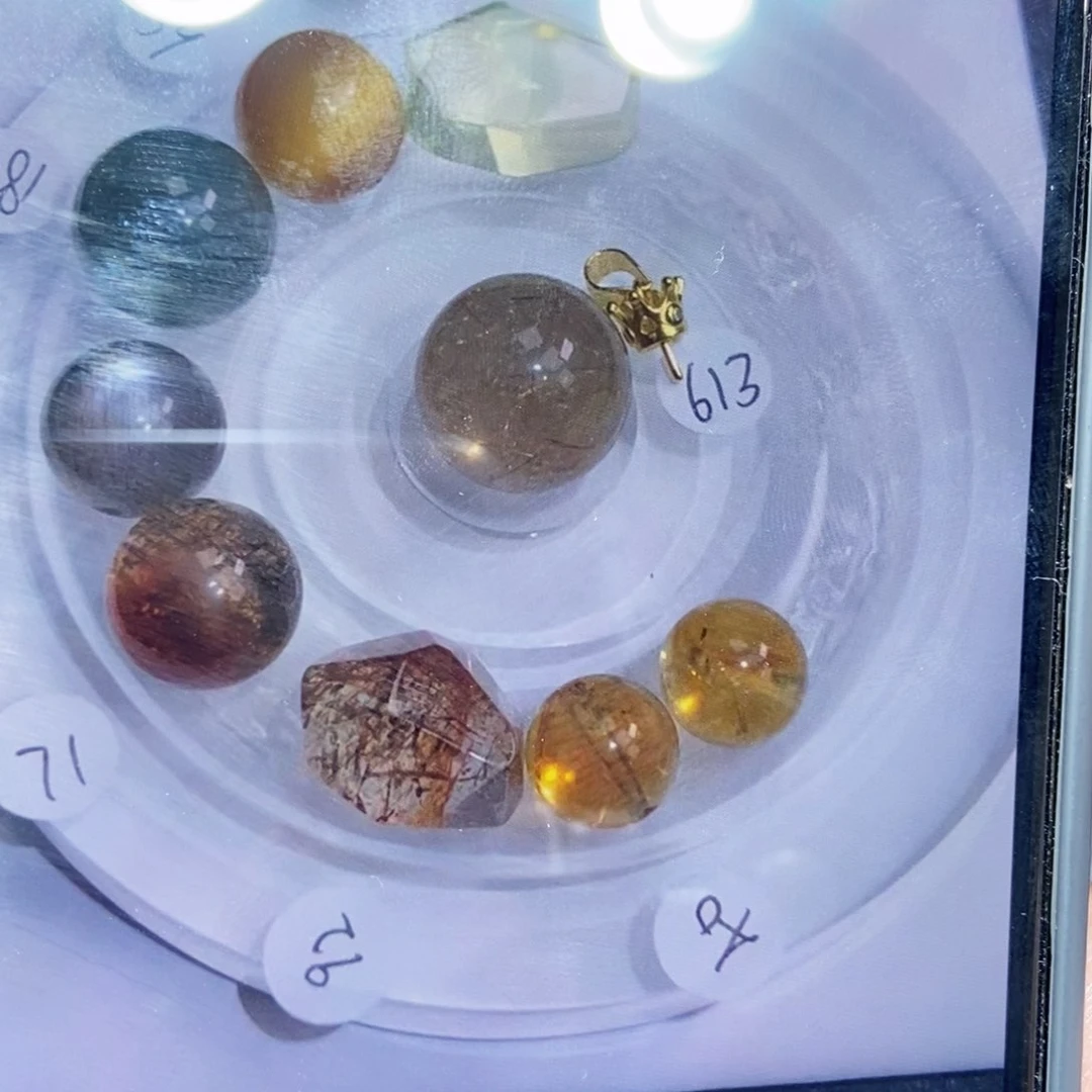 水晶珠宝半成品未镶嵌梧*