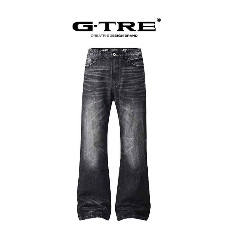G-TRE25SS Vintage001复古水洗黑牛646微喇牛仔裤