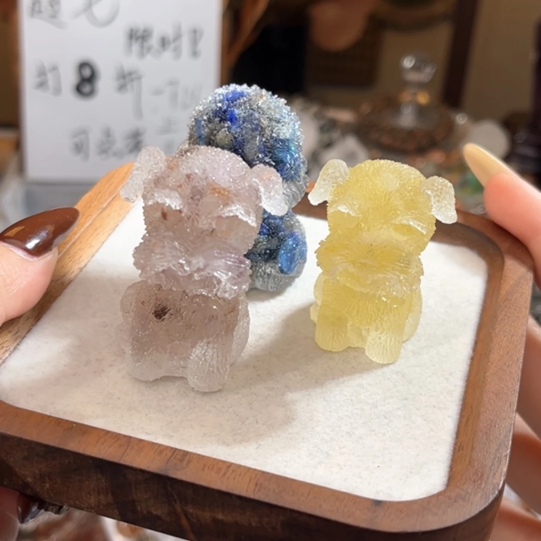 水晶未镶嵌手链小狗随机发一