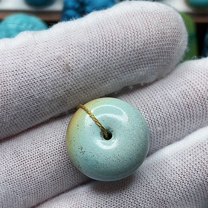 绿松石未镶嵌天然原矿 地大质检