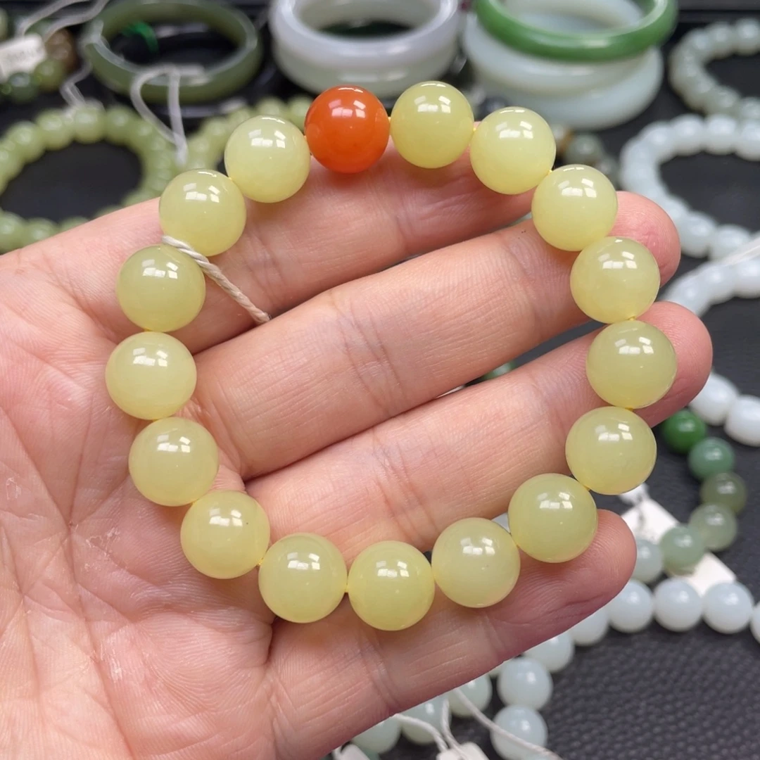 和田玉未镶嵌手链