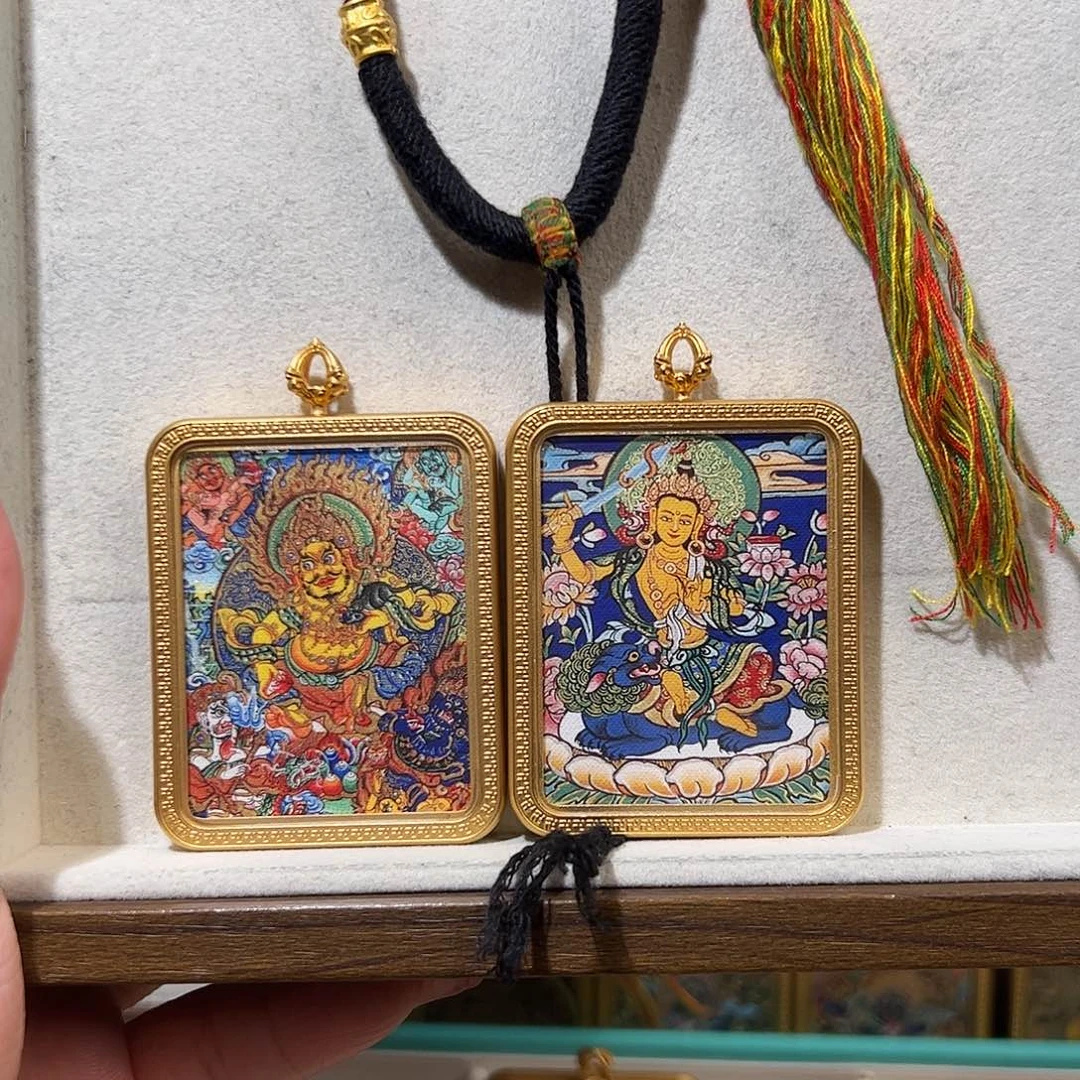 2***О吊坠双面定制文殊五路