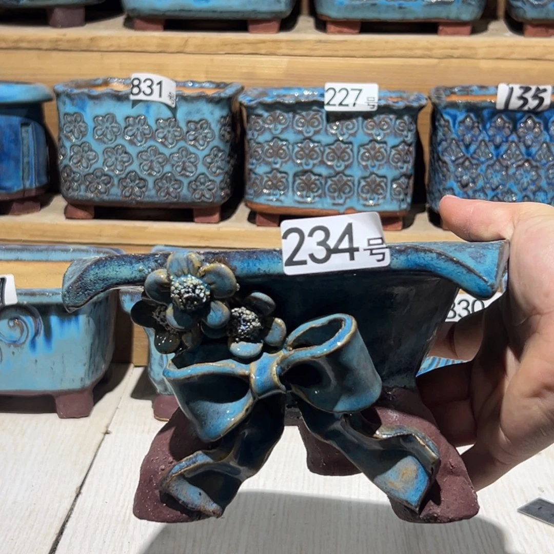 尚雅陶坊多肉花盆，内口径13.5×12.5微瑕