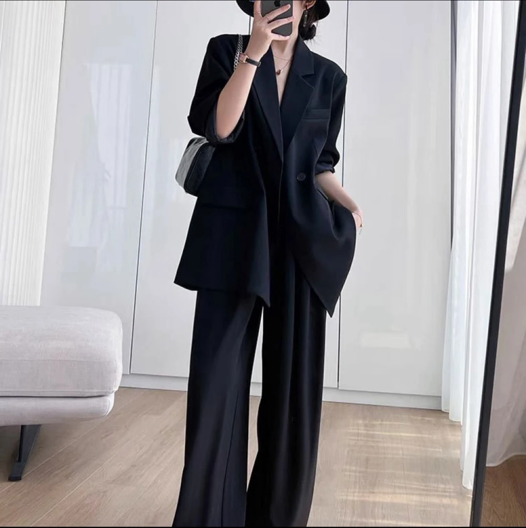 《可可定制》2025新款女士西装套装时尚显瘦气质长袖收腰设计师修身
