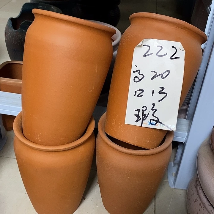 粗陶红陶绿植花盆222