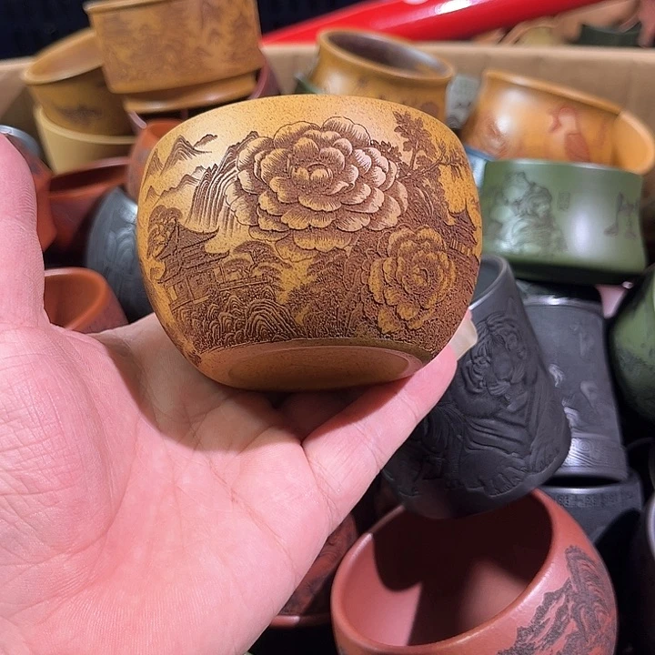茶杯紫砂全手工紫砂主人杯