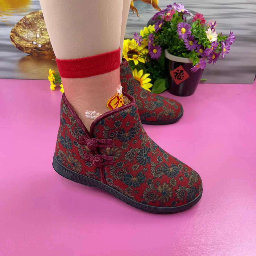 老北京妈妈鞋加绒加厚-676