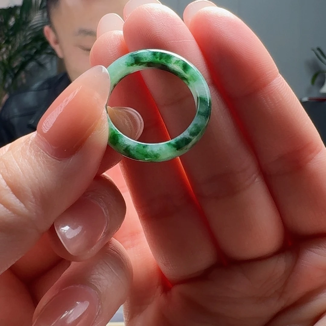 翡翠戒指未镶嵌天然翡翠