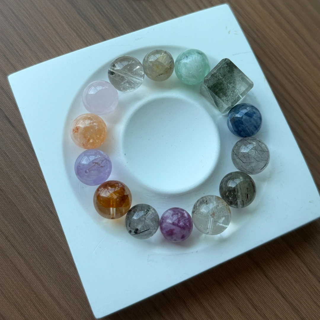 「兔子家」水晶多宝随缘配Diy精品散珠水晶手串纯天然水晶手串